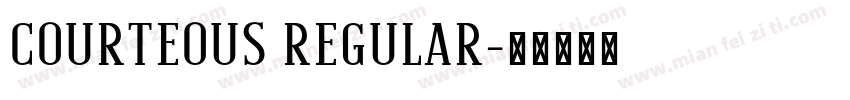 Courteous Regular字体转换